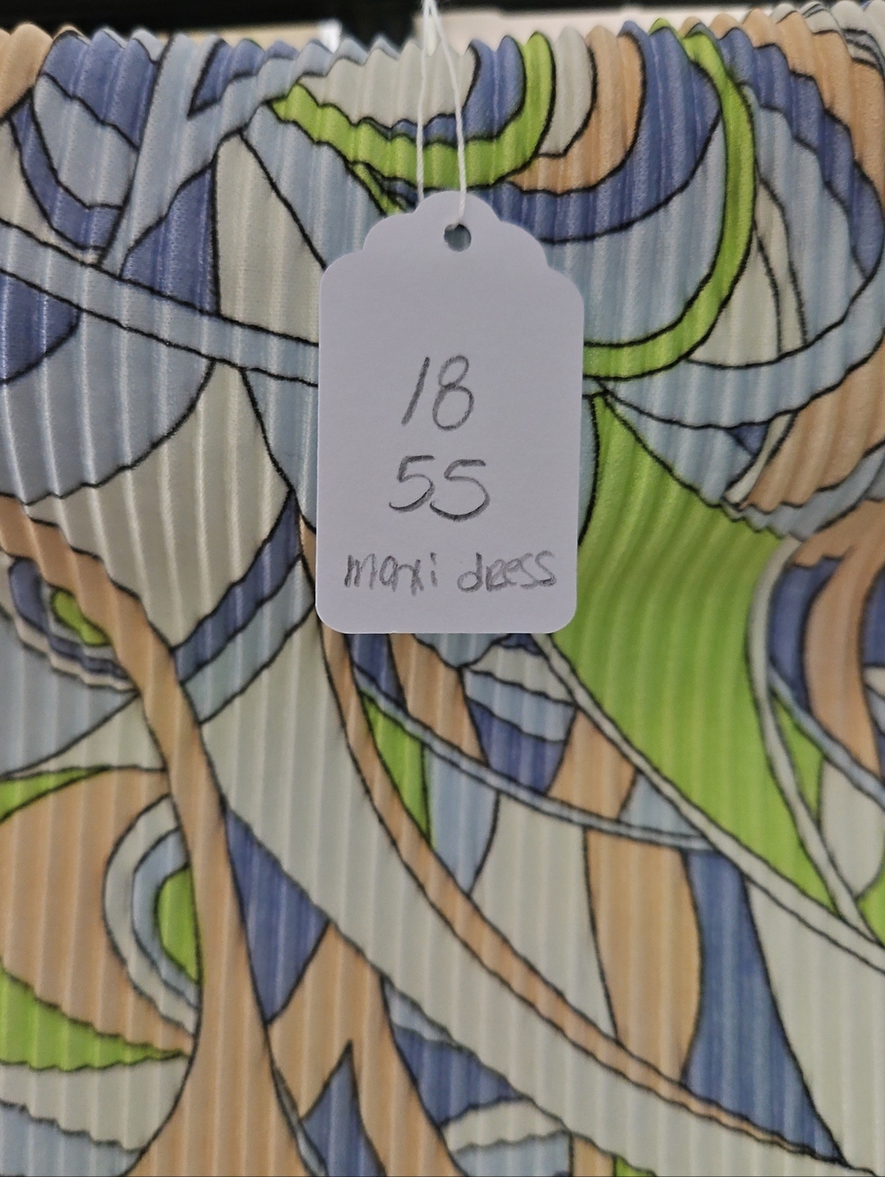 Pretty Little Things Strapless Floral Maxi Dress in Pastel Blue and Green - Picture 2 of 2
